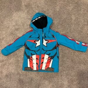 Captain America raincoat 3-4T